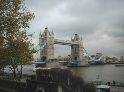 View of Tower Bridge from the wall walk