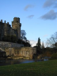 Warwick Castle from the island